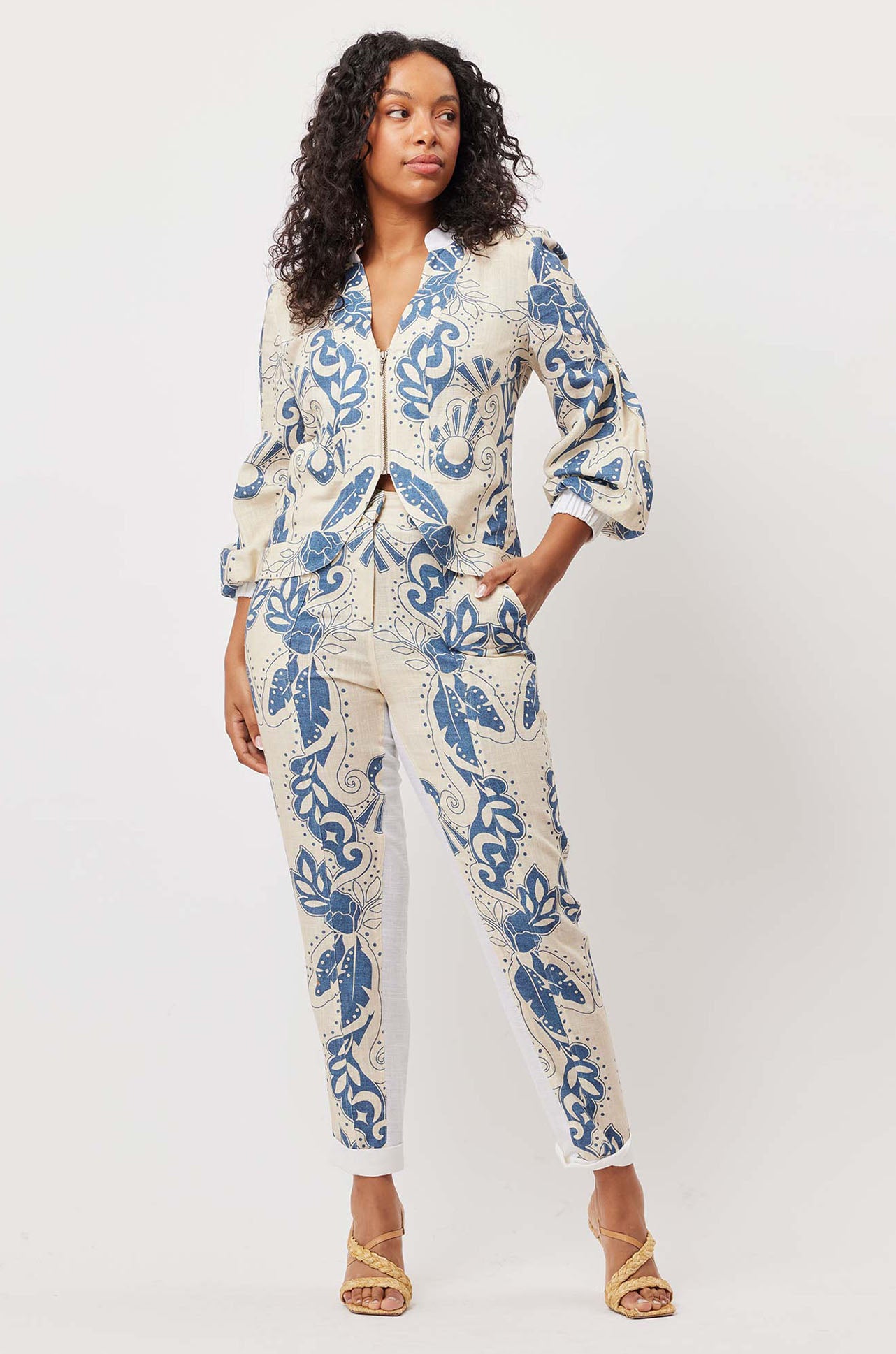Once Was - Transit Pant in Del Sol Azure