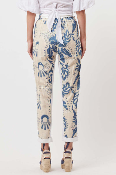 Once Was - Transit Pant in Del Sol Azure