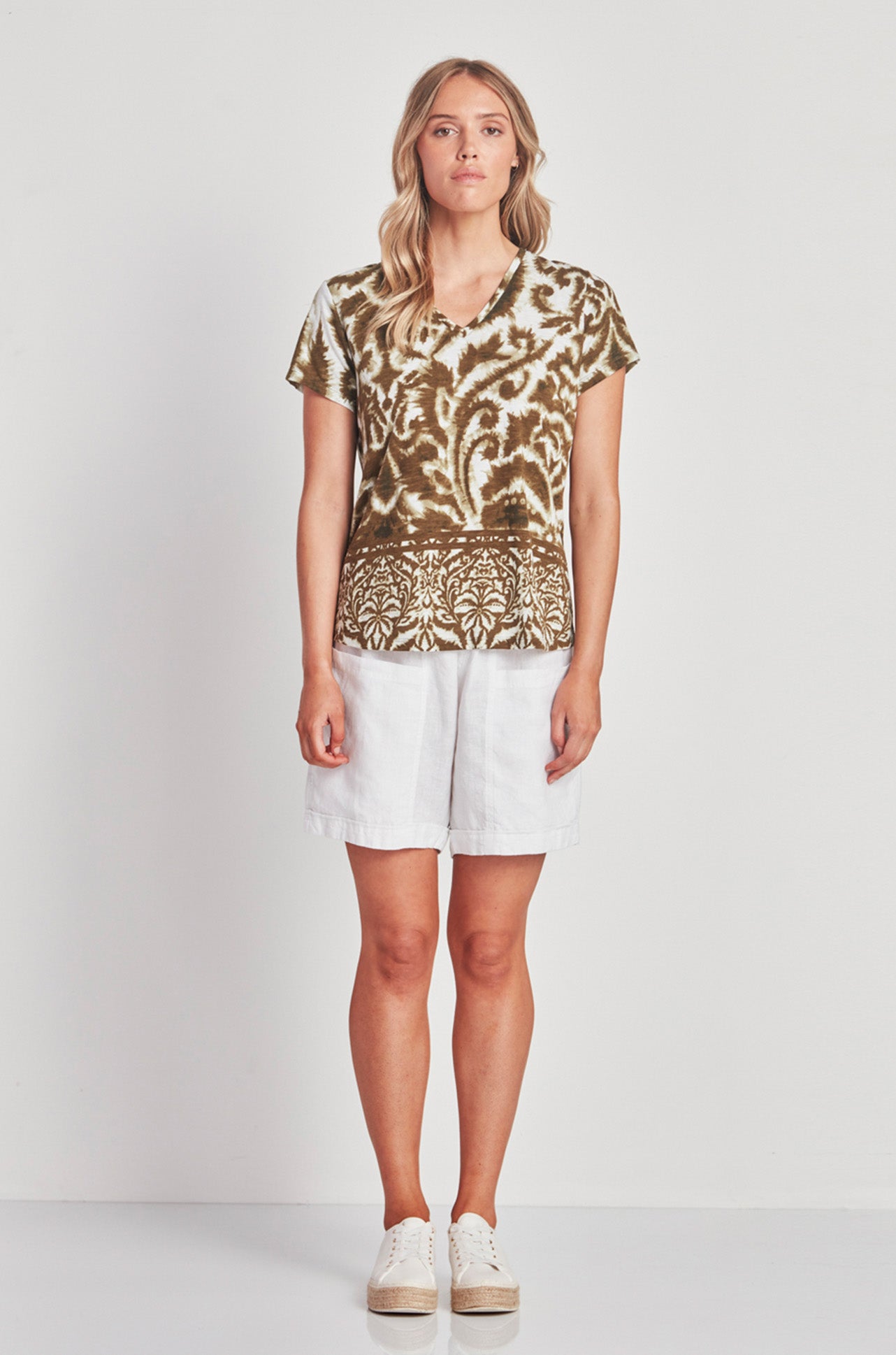 Verge - Oakfield Top in Juniper