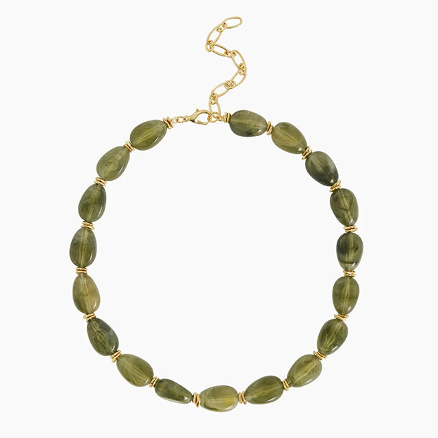 Zahar - Olive Necklace