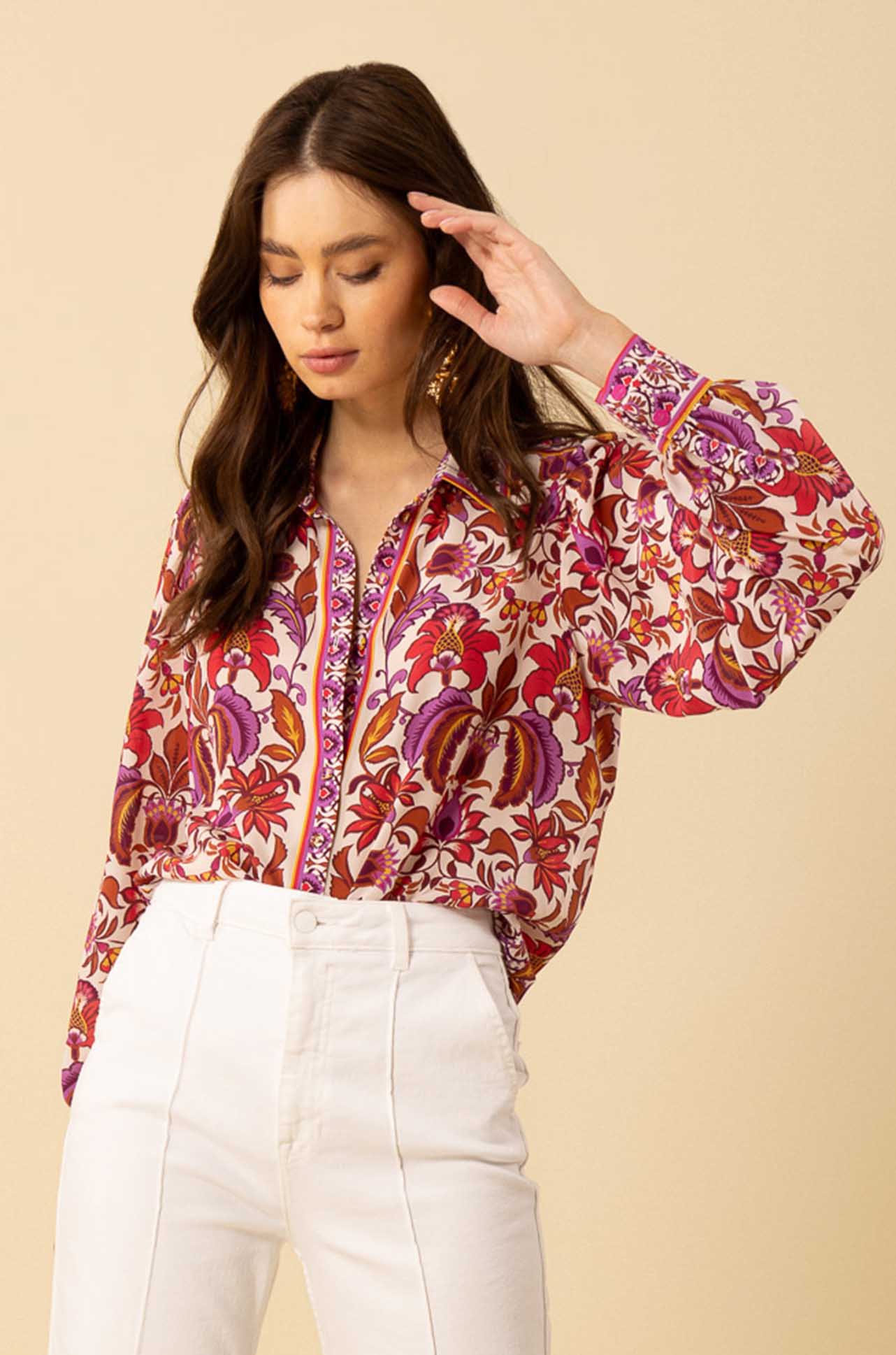 Hale Bob - Paris L/S Button Top