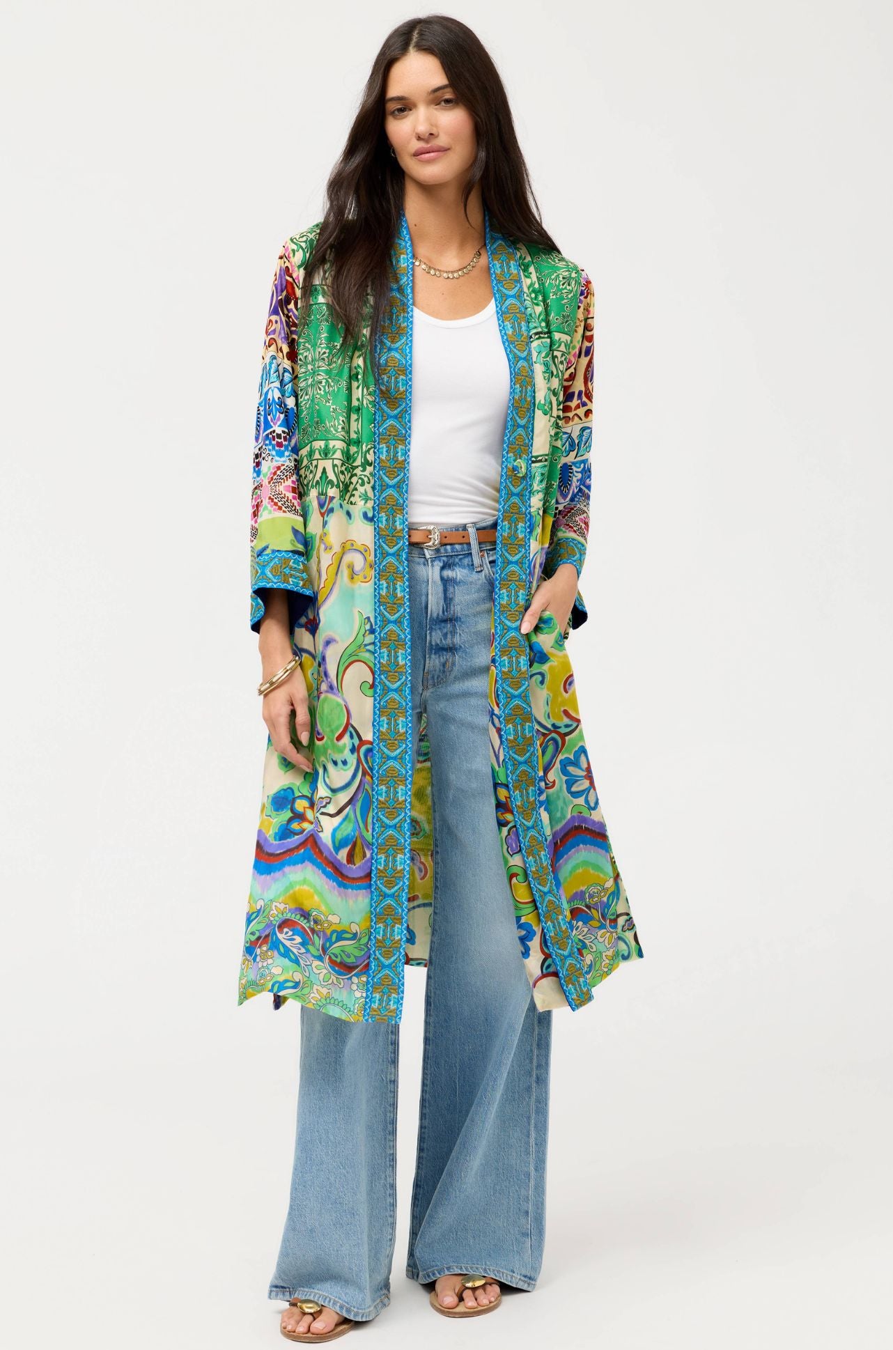 Johnny Was - Patchwork Kimono in Armeria Patchwork
