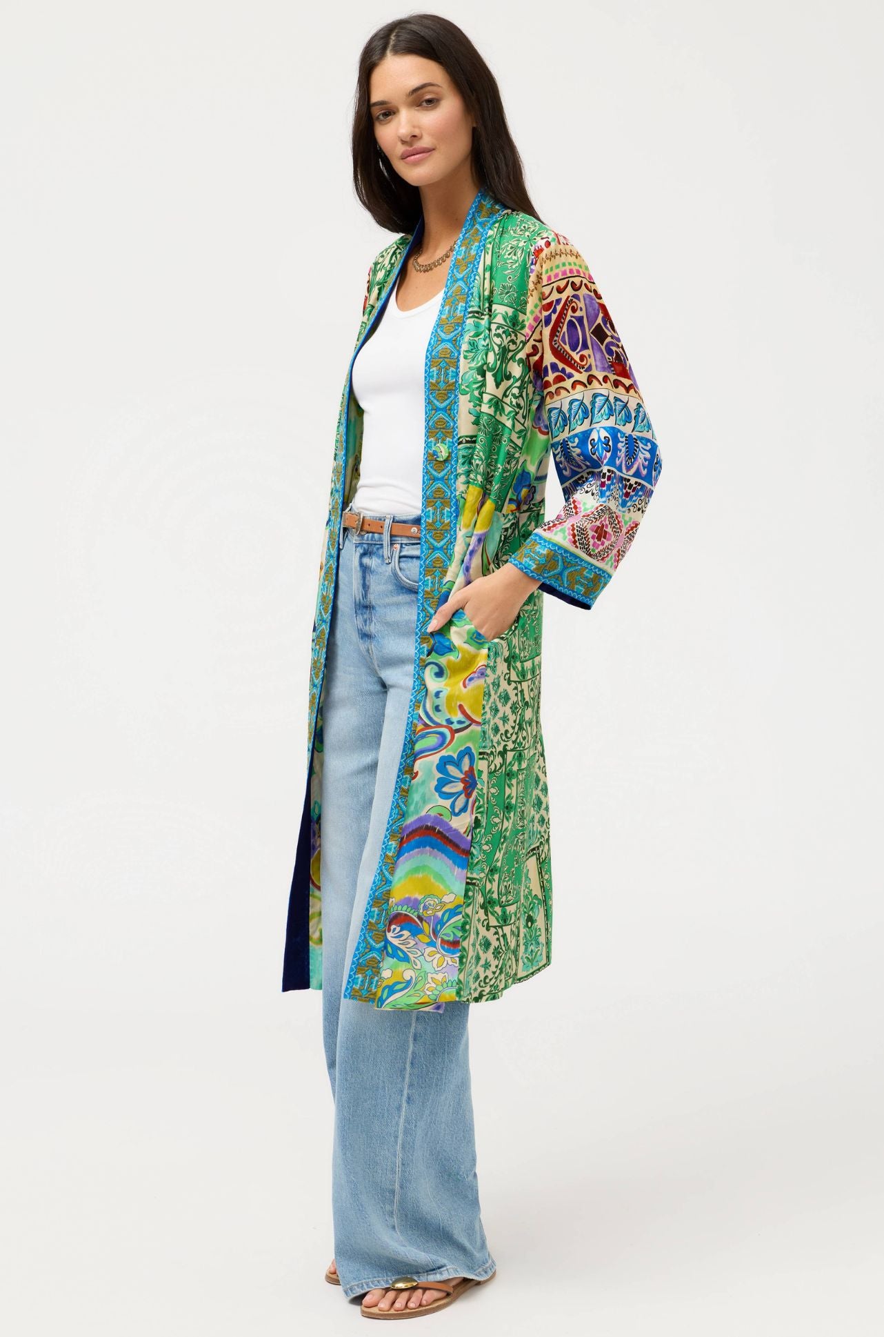 Johnny Was - Patchwork Kimono in Armeria Patchwork