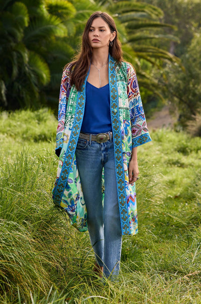 Johnny Was - Patchwork Kimono in Armeria Patchwork