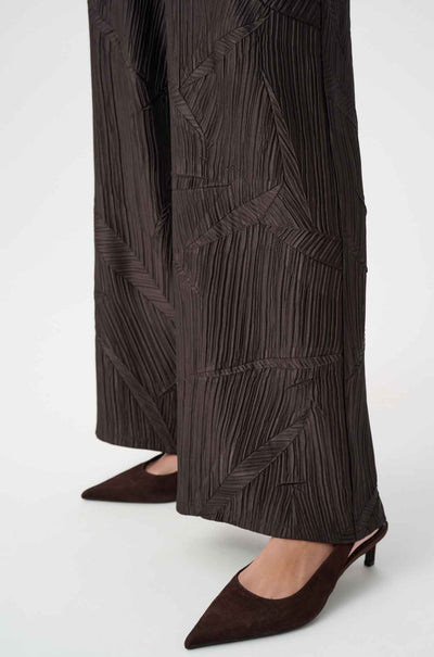 Joseph Ribkoff - Pleated Satin Pull-On Wide-Leg Pants