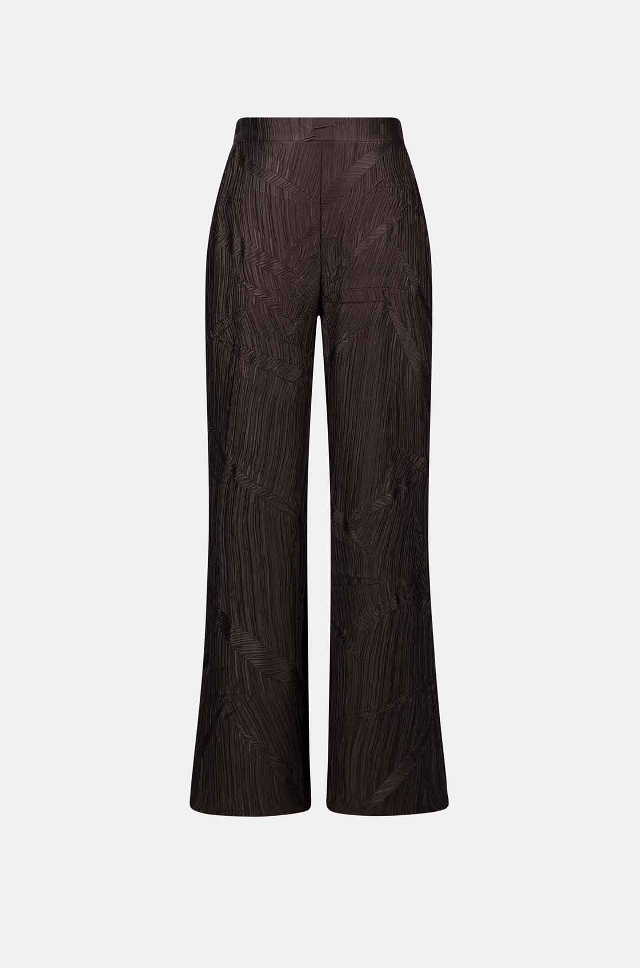 Joseph Ribkoff - Pleated Satin Pull-On Wide-Leg Pants