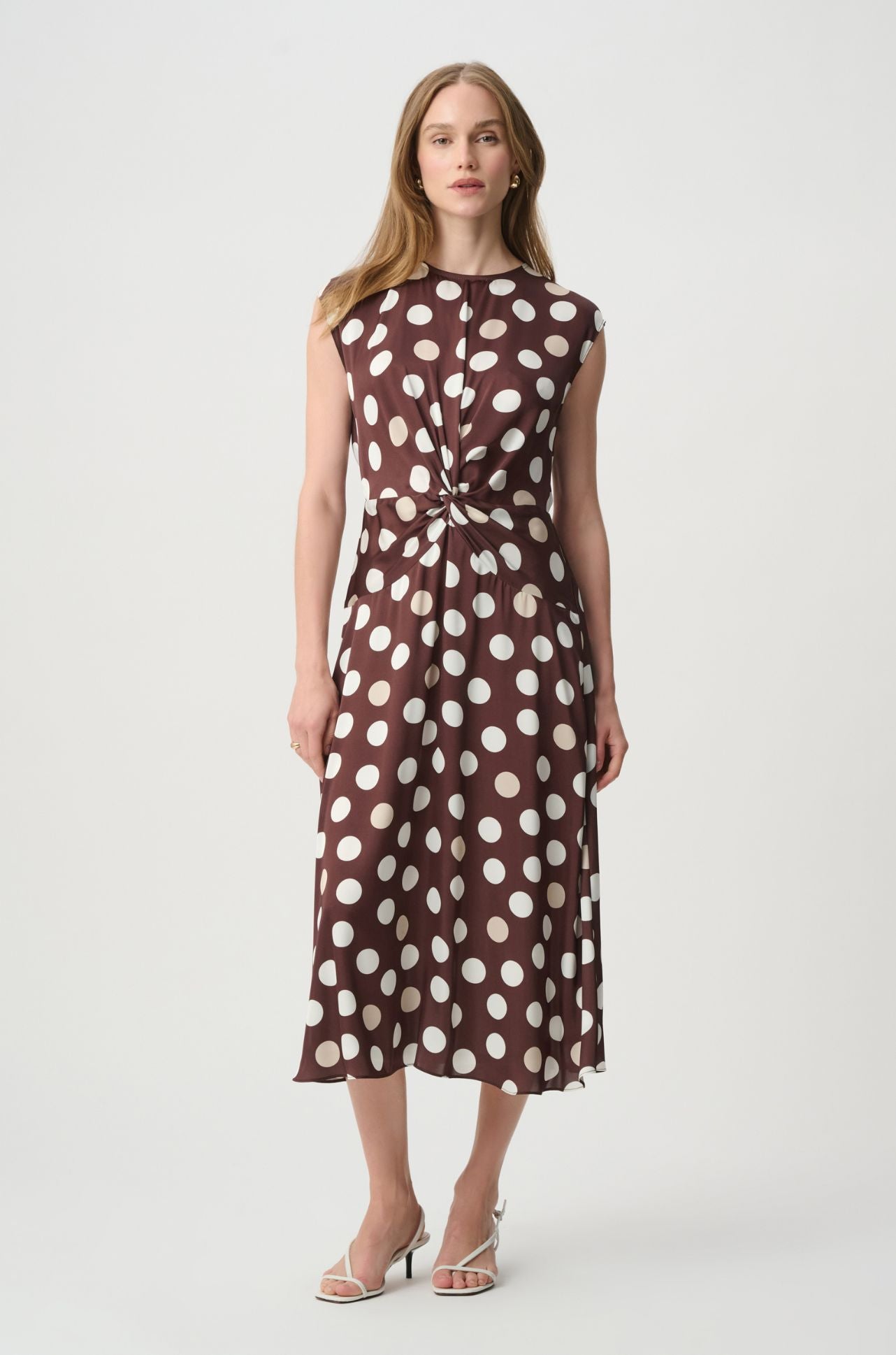 Joseph Ribkoff - Polka Dot Twist Waist Dress