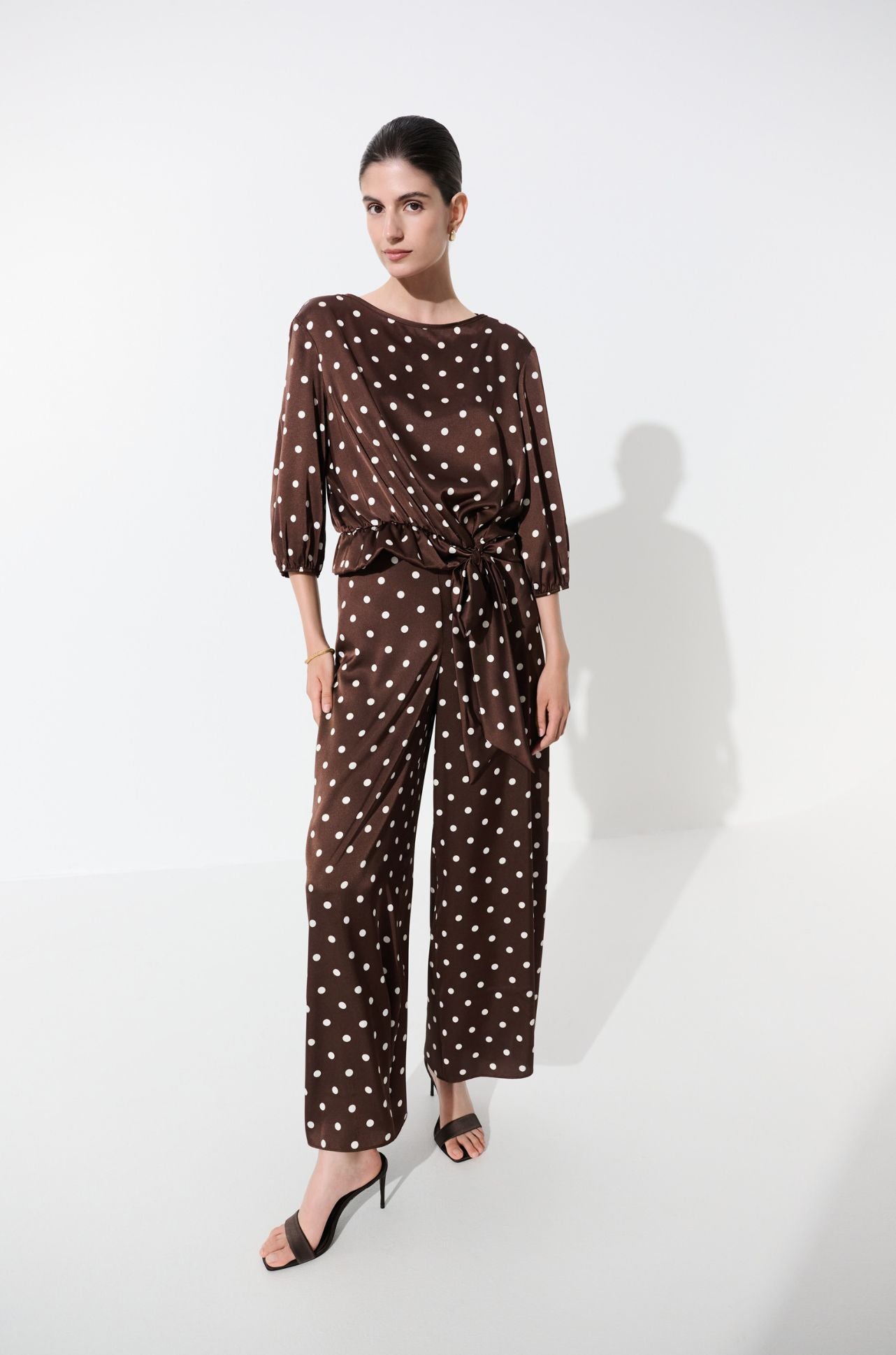 Joseph Ribkoff - Polka Dot Wide-Leg Pants