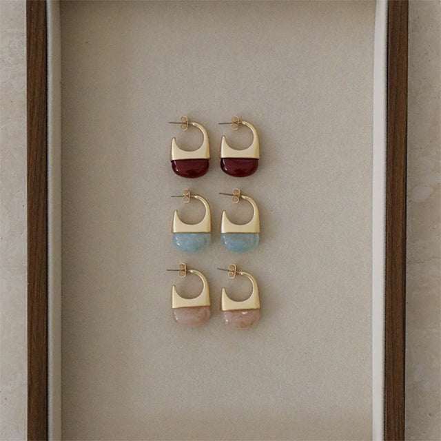 Zahar - Poppy Earrings in Pink