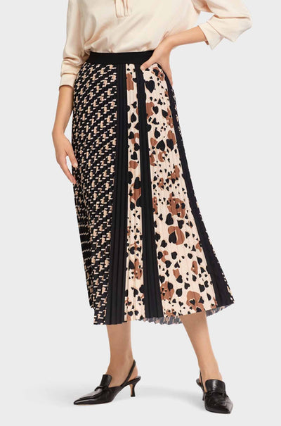 Marc Cain - Print Pleated Skirt