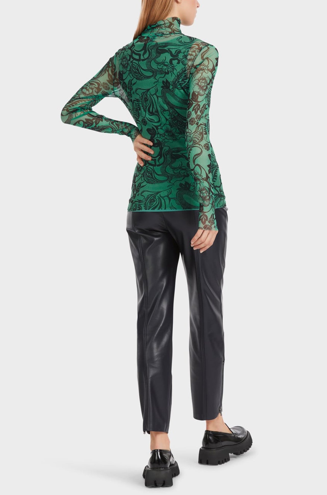 Marc Cain - Print Mesh Turtleneck