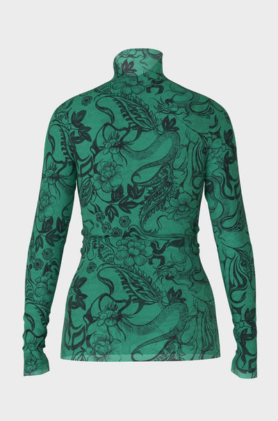 Marc Cain - Print Mesh Turtleneck