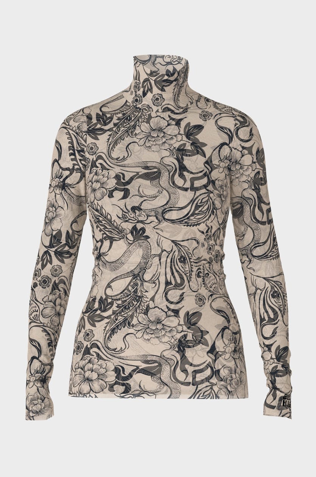 Marc Cain - Print Mesh Turtleneck