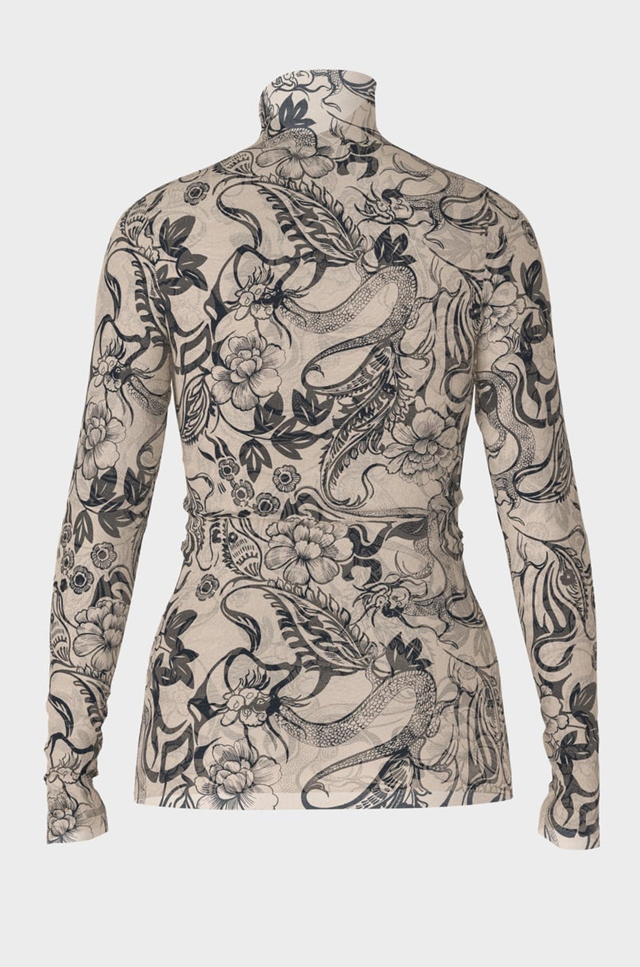 Marc Cain - Print Mesh Turtleneck