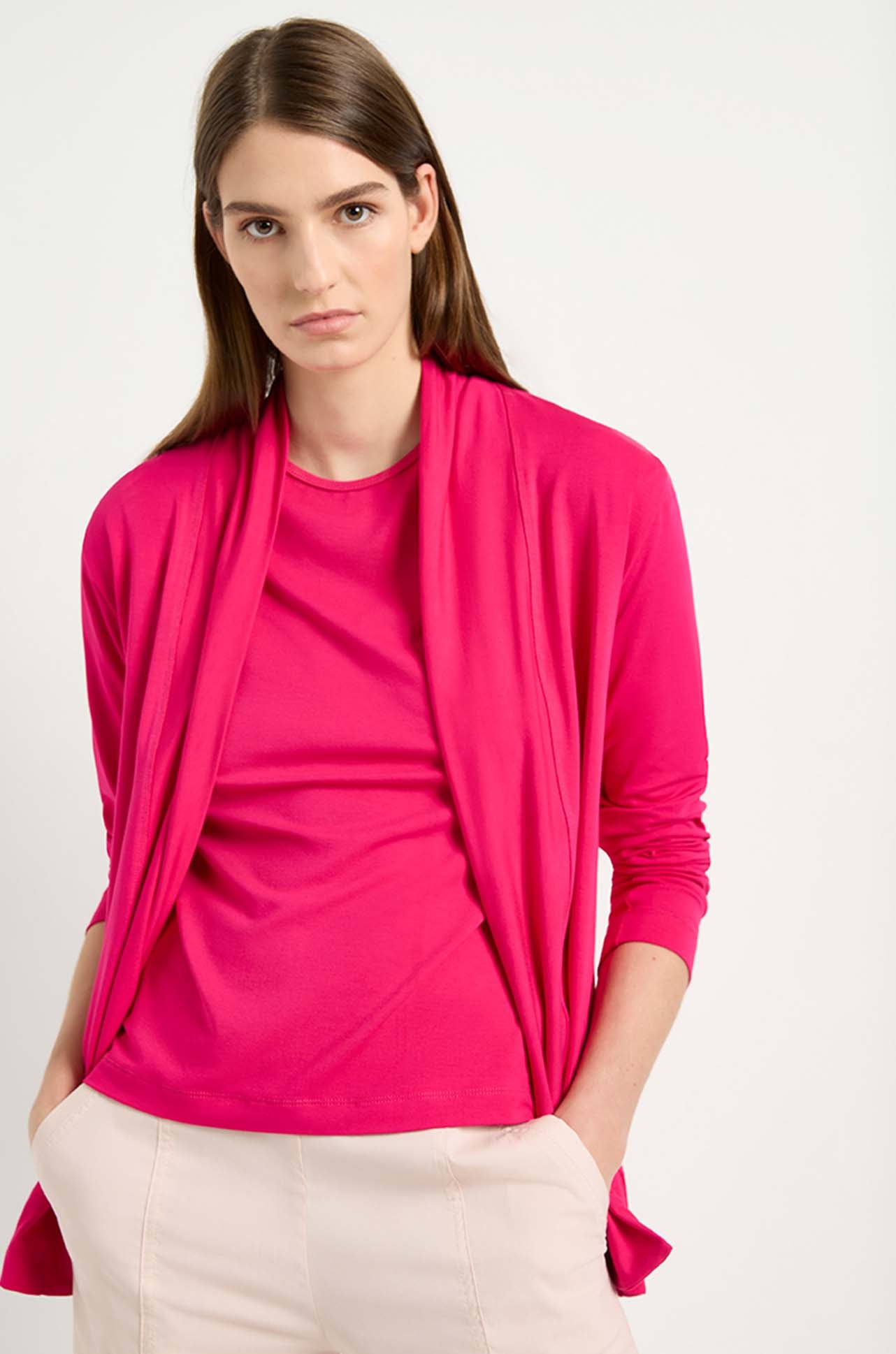 Mela Purdie - Pull On Jacket in Cerise
