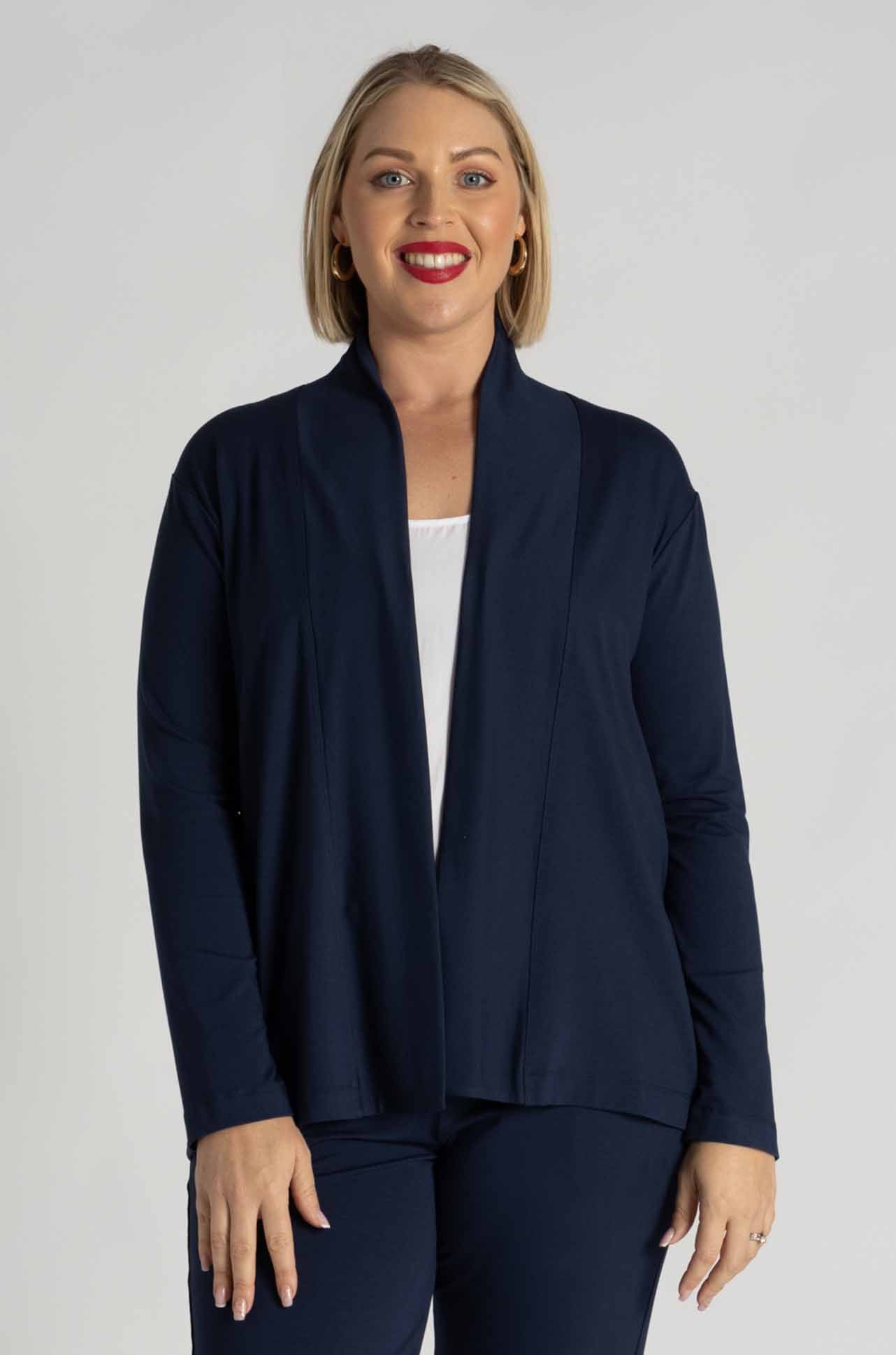 Mela Purdie - Pull On Jacket in Sapphire