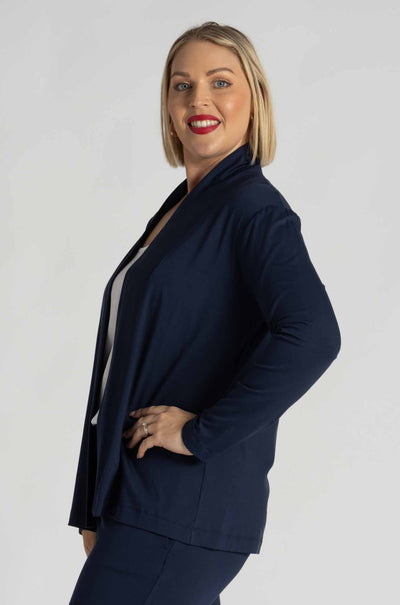Mela Purdie - Pull On Jacket in Sapphire