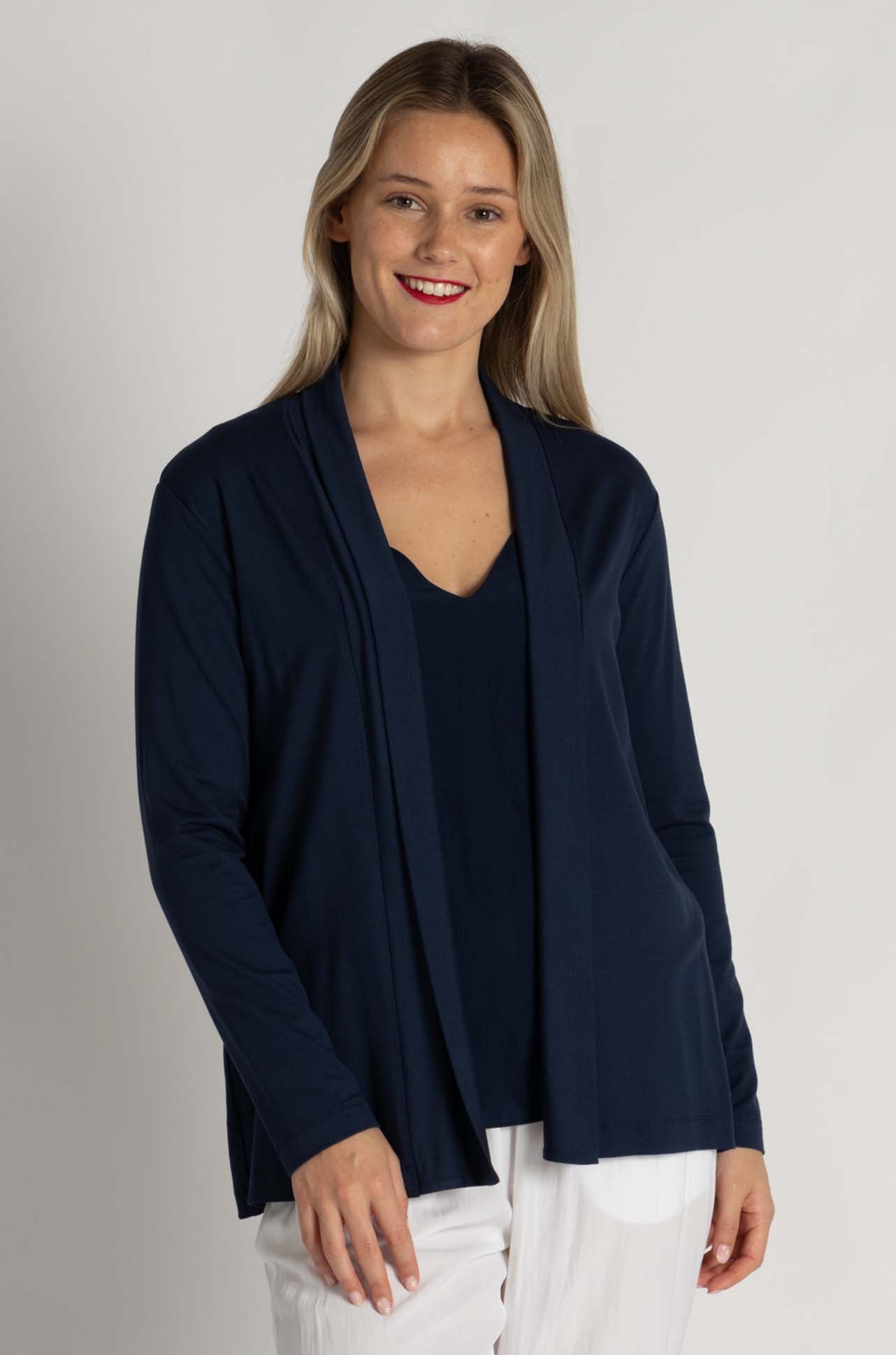 Mela Purdie - Pull On Jacket in Sapphire