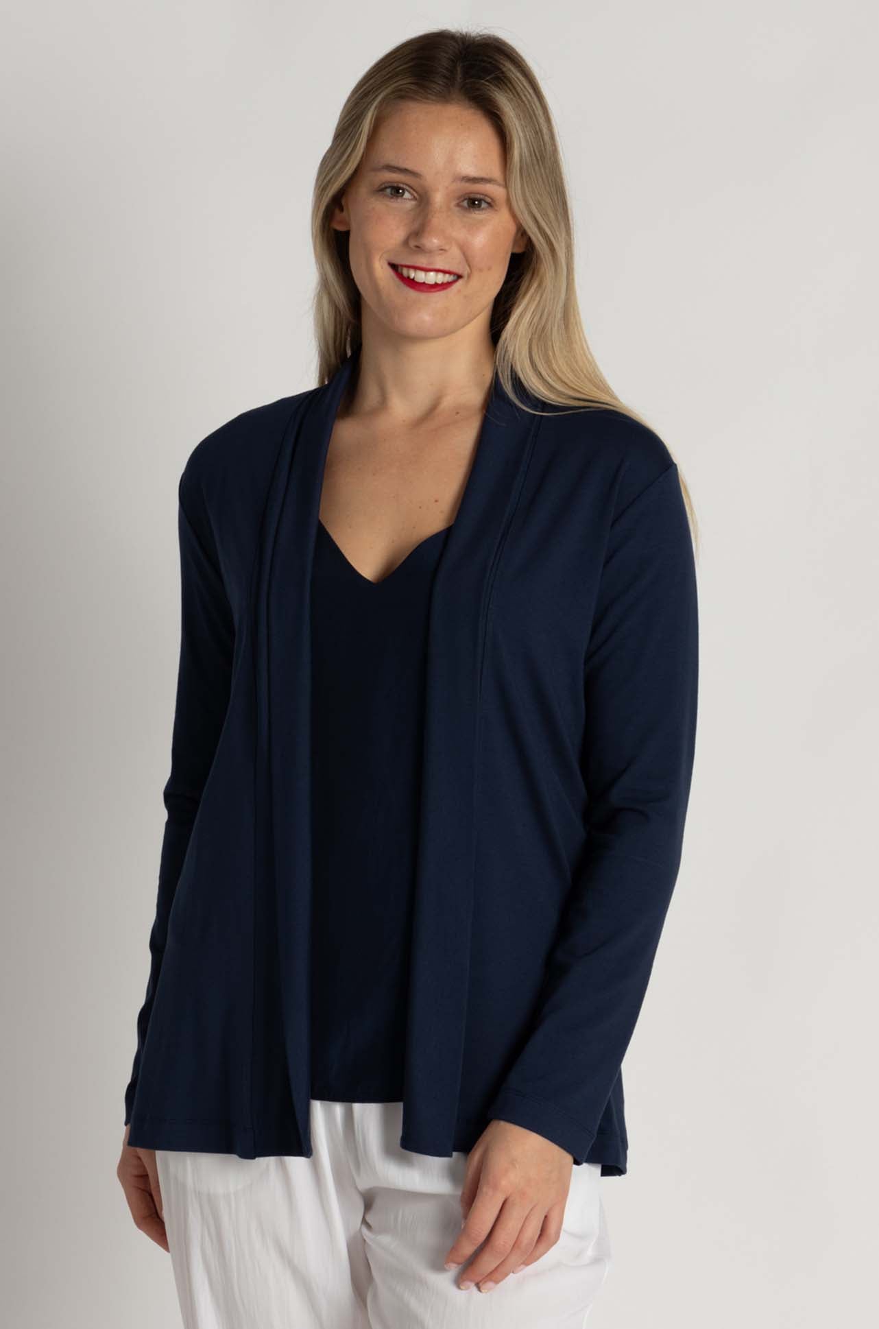 Mela Purdie - Pull On Jacket in Sapphire