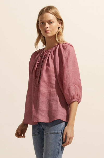 zoe kratzmann - refine top in magenta