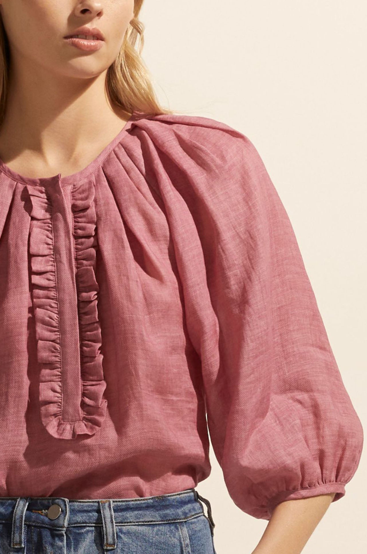zoe kratzmann - refine top in magenta