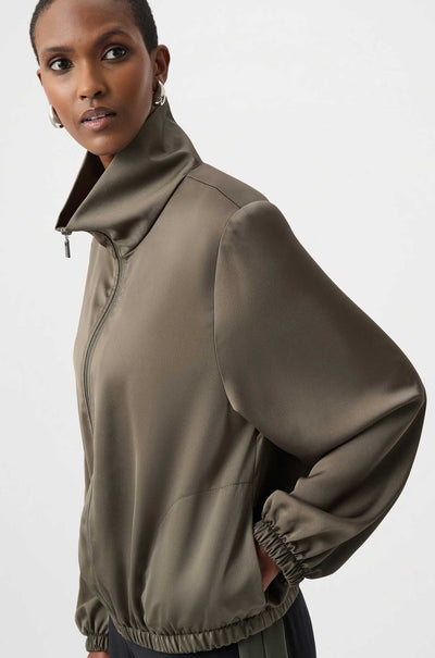 Joseph Ribkoff - Recycled Satin Zipped Bomber Jacket