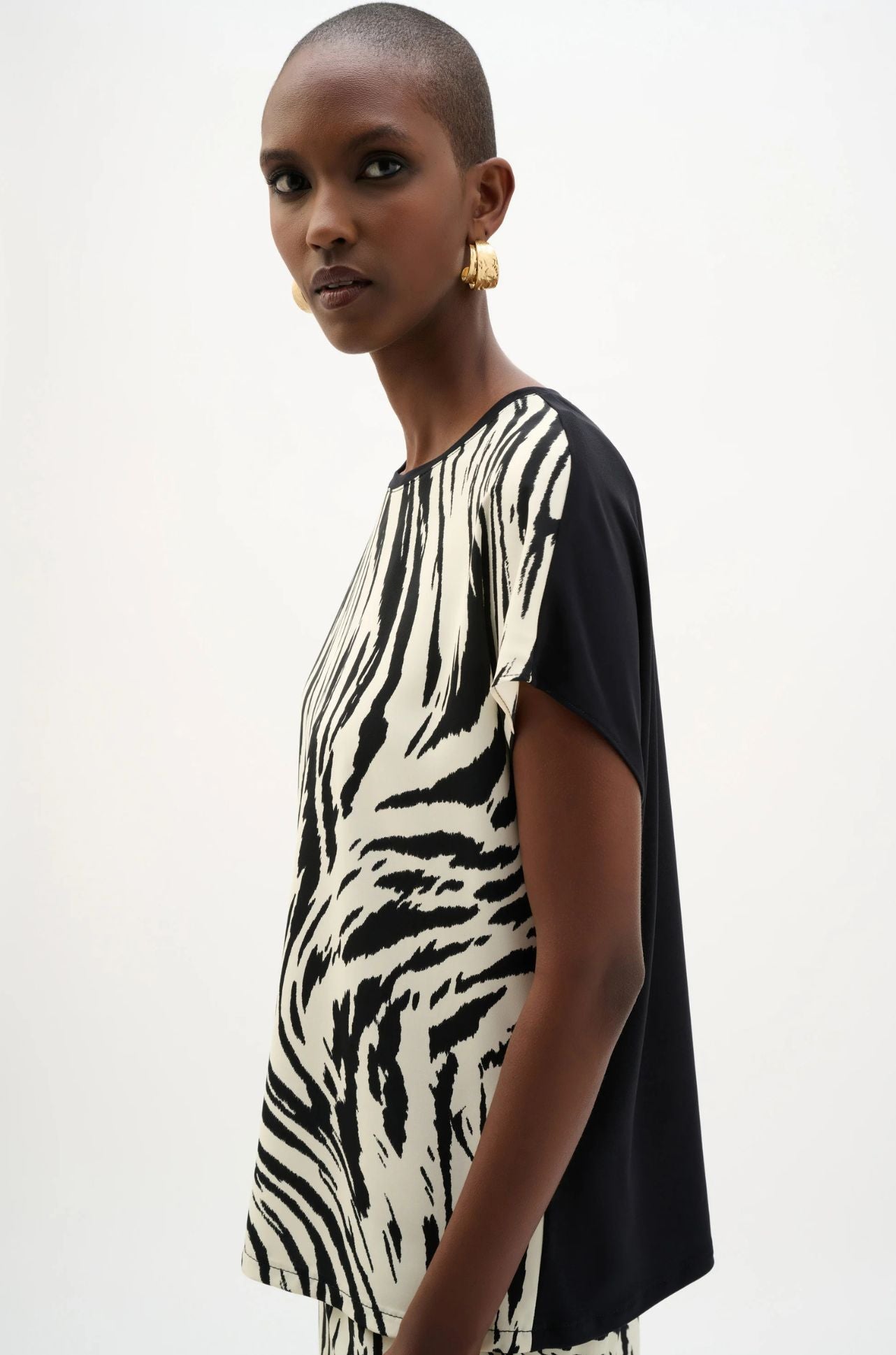 Joseph Ribkoff - Recycled Woven Animal Print with Silky Knit Back