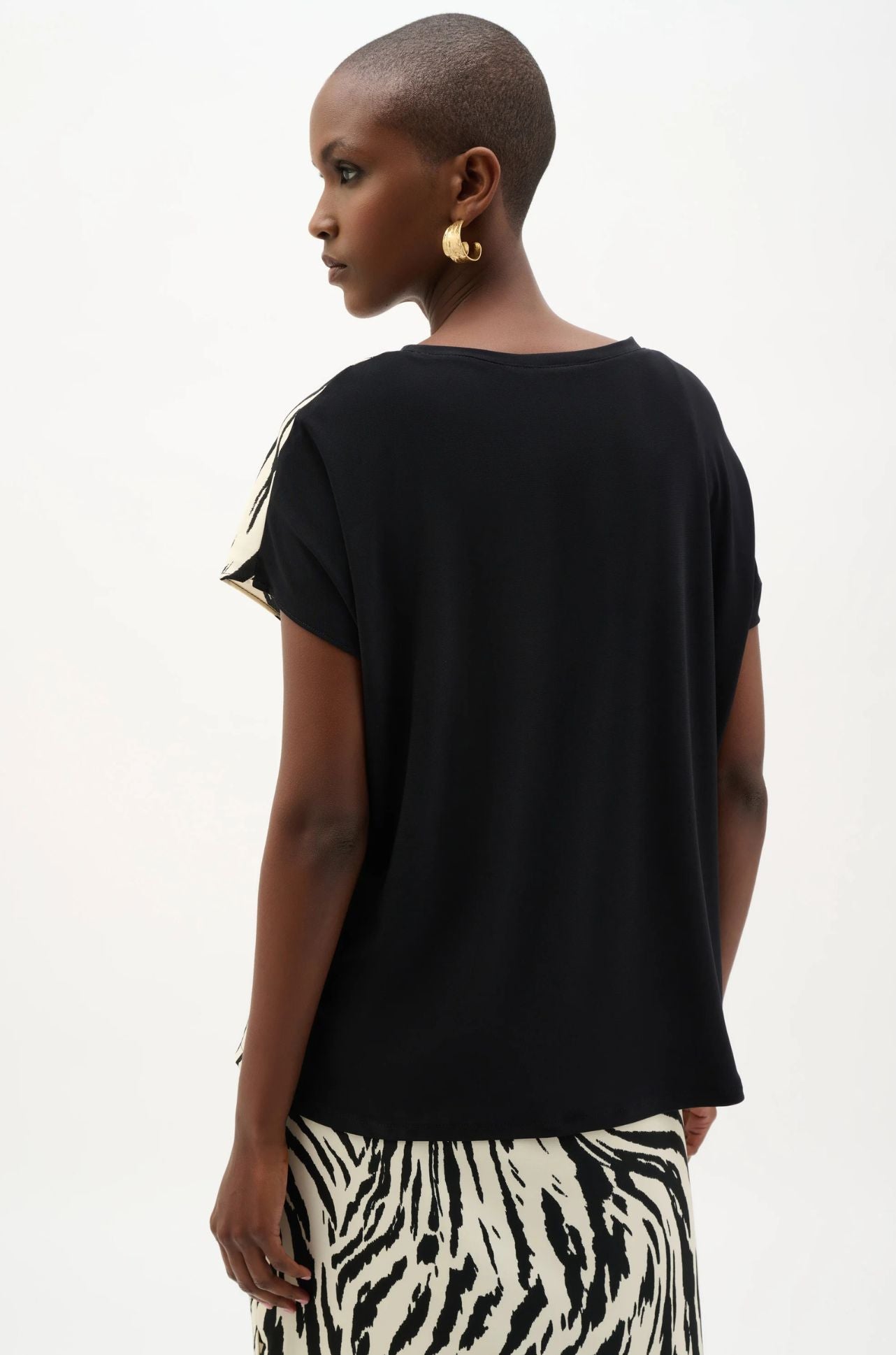 Joseph Ribkoff - Recycled Woven Animal Print with Silky Knit Back