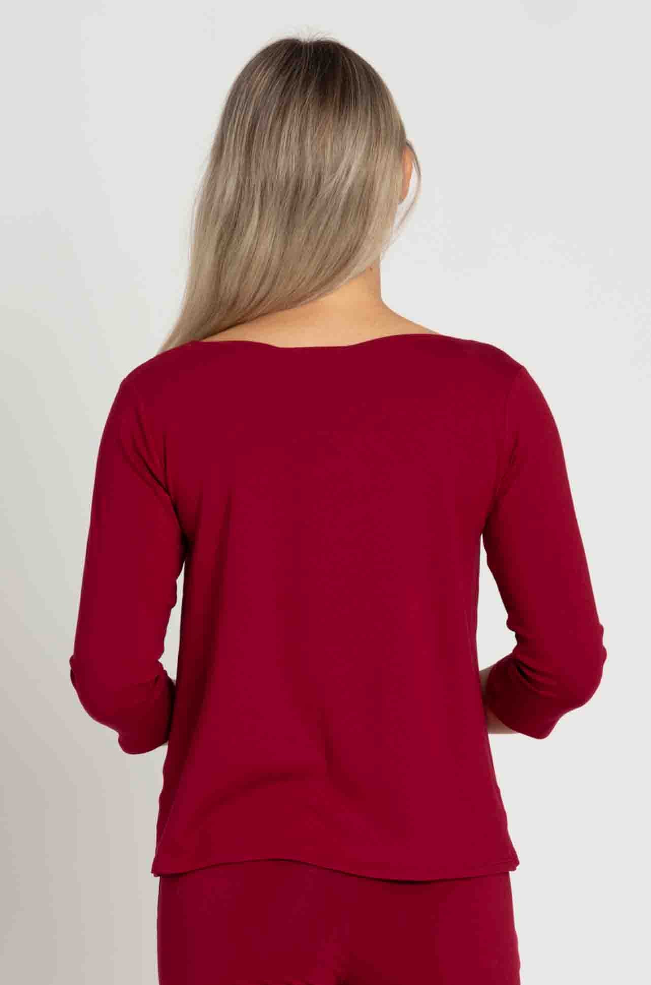 Mela Purdie - Relaxed Boat Neck in Chilli