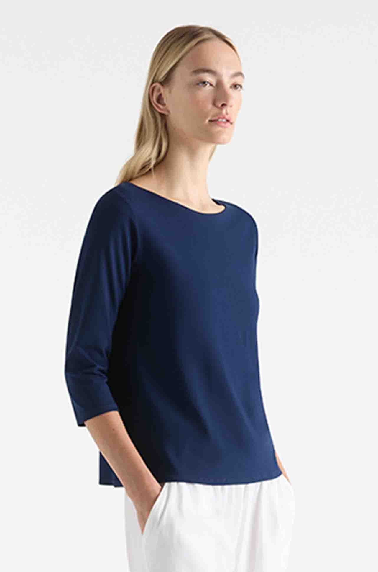 Mela Purdie - Relaxed Boat Neck in Denim