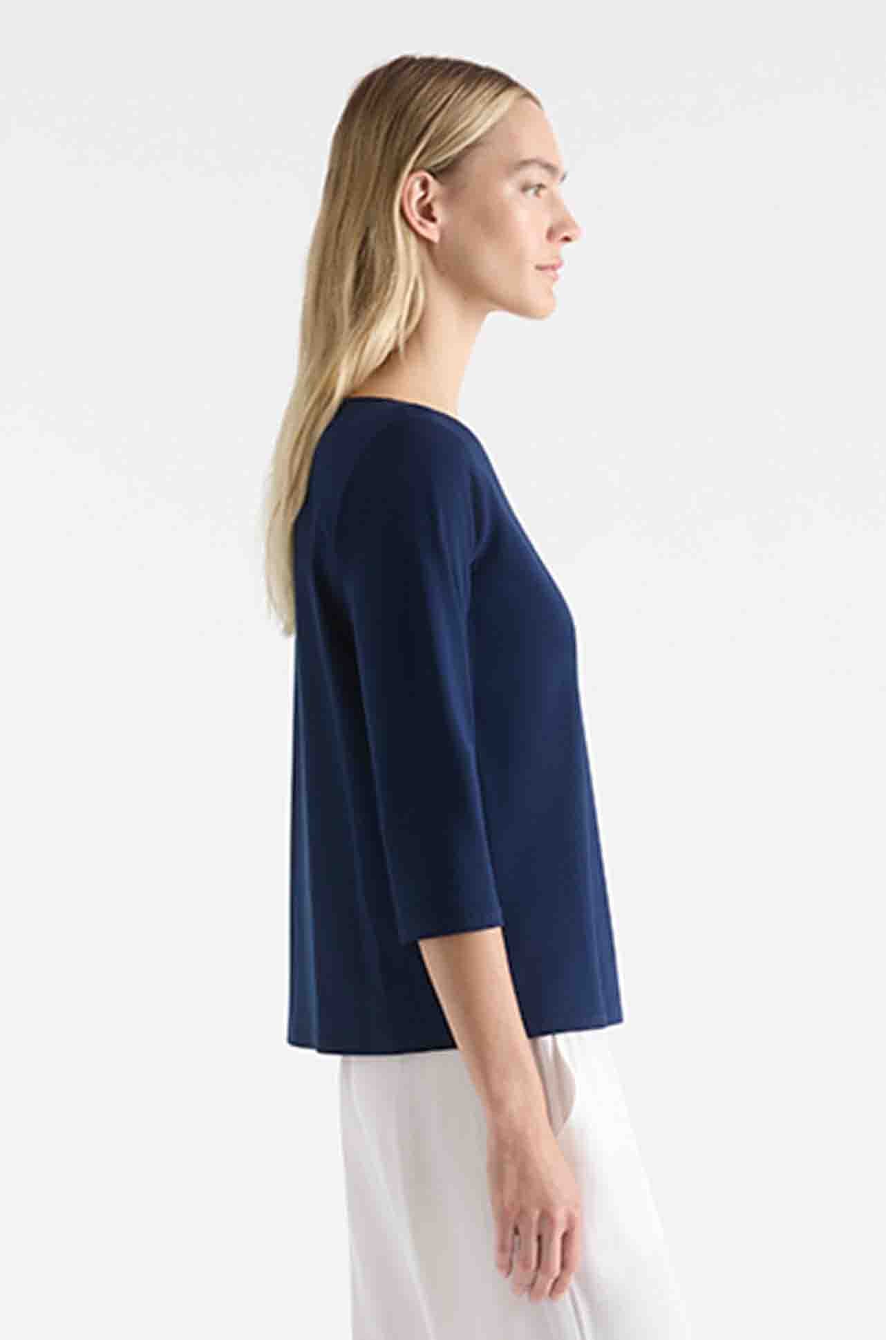 Mela Purdie - Relaxed Boat Neck in Denim