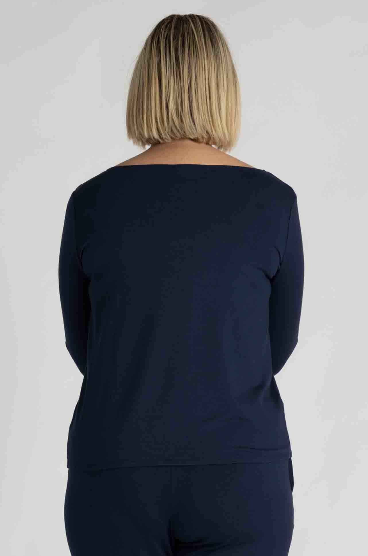 Mela Purdie - Relaxed Boat Neck in Sapphire
