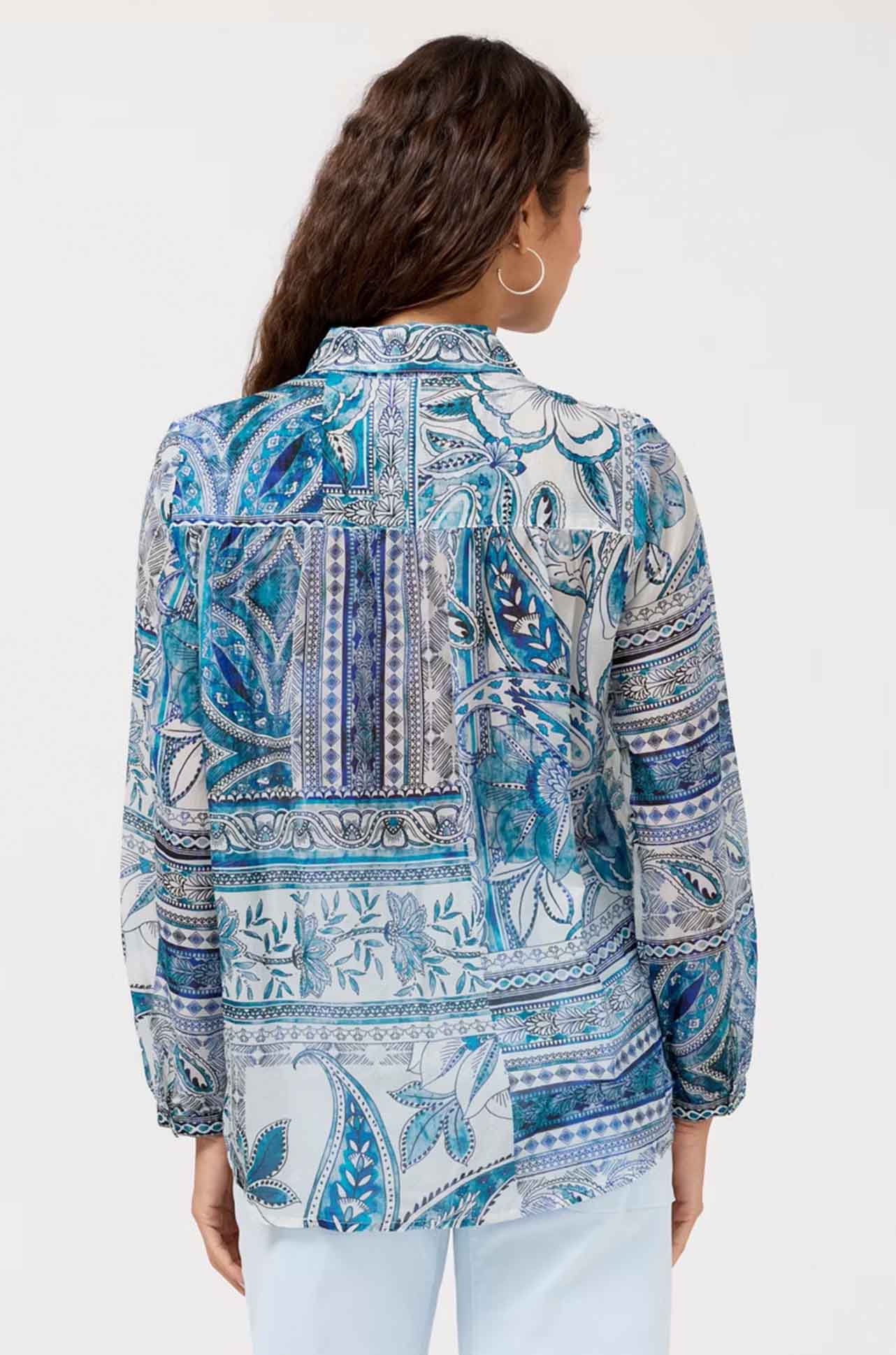 Johnny Was - Relaxed Yoke Shirt in Athene