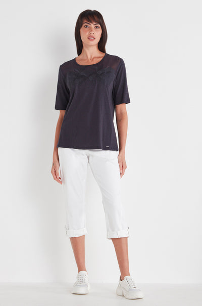 Verge - Reserve Capri Pant in White