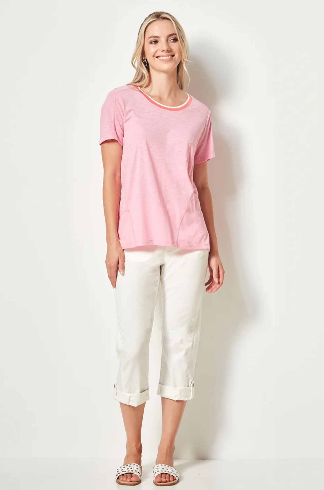 Verge - Reserve Capri Pant in White