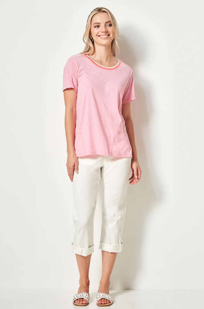 Verge - Reserve Capri Pant in White