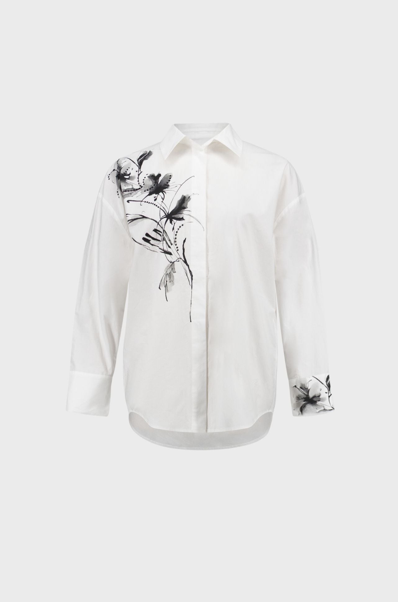 Joseph Ribkoff - Rhinestone Print Cotton Blouse