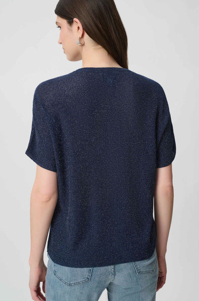 Joseph Ribkoff - Rhinestones Knit T-Shirt