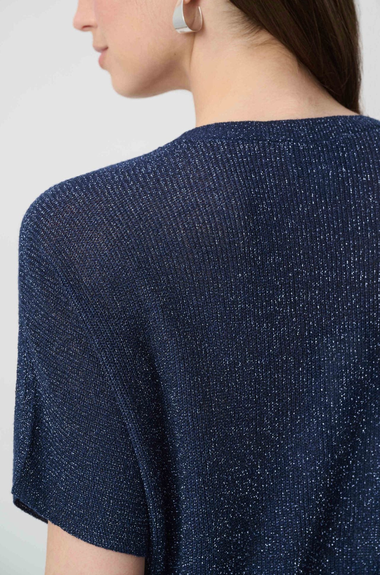 Joseph Ribkoff - Rhinestones Knit T-Shirt