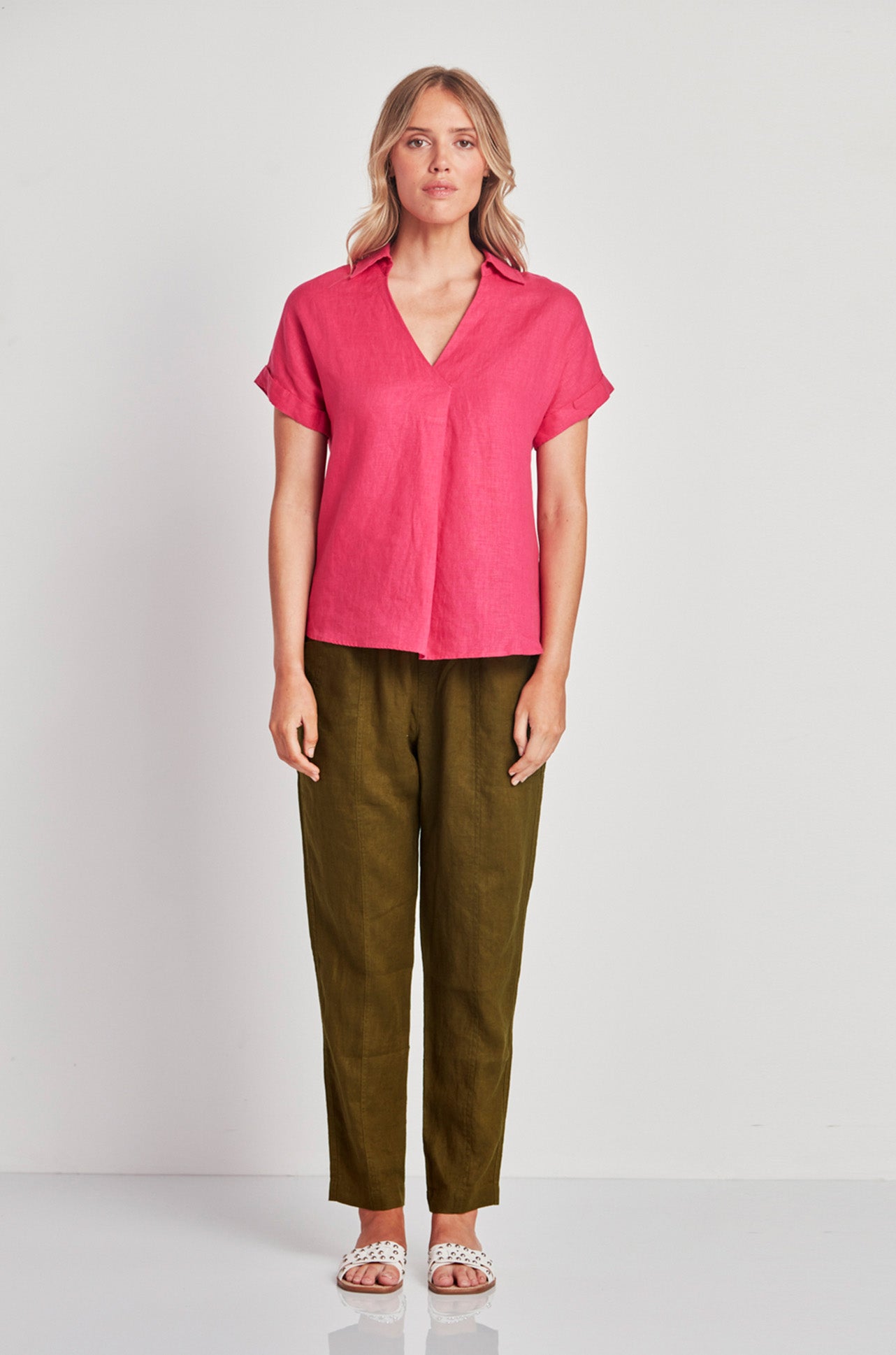 Verge - Rhyme Shirt in Fuchsia