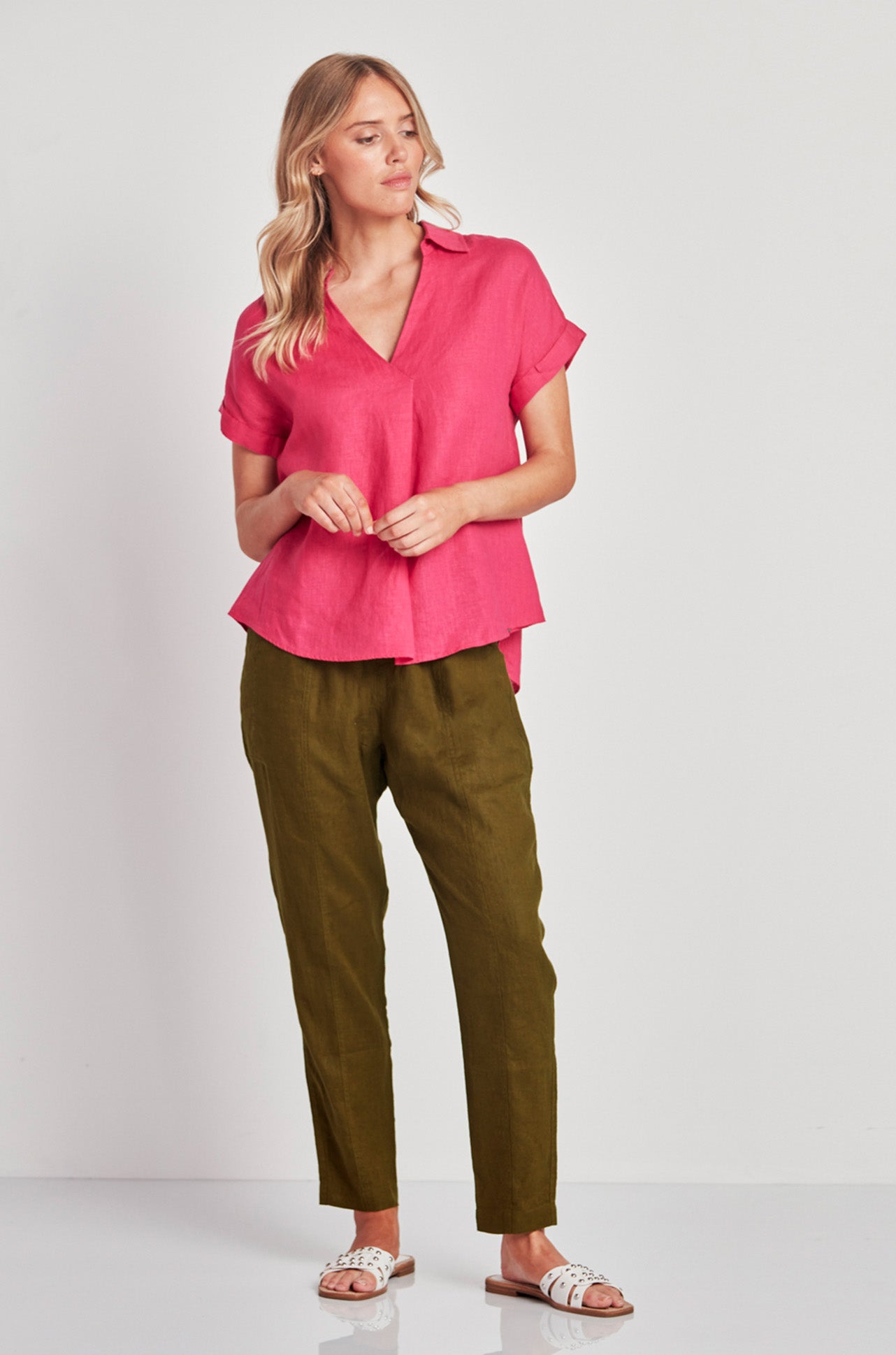 Verge - Rhyme Shirt in Fuchsia