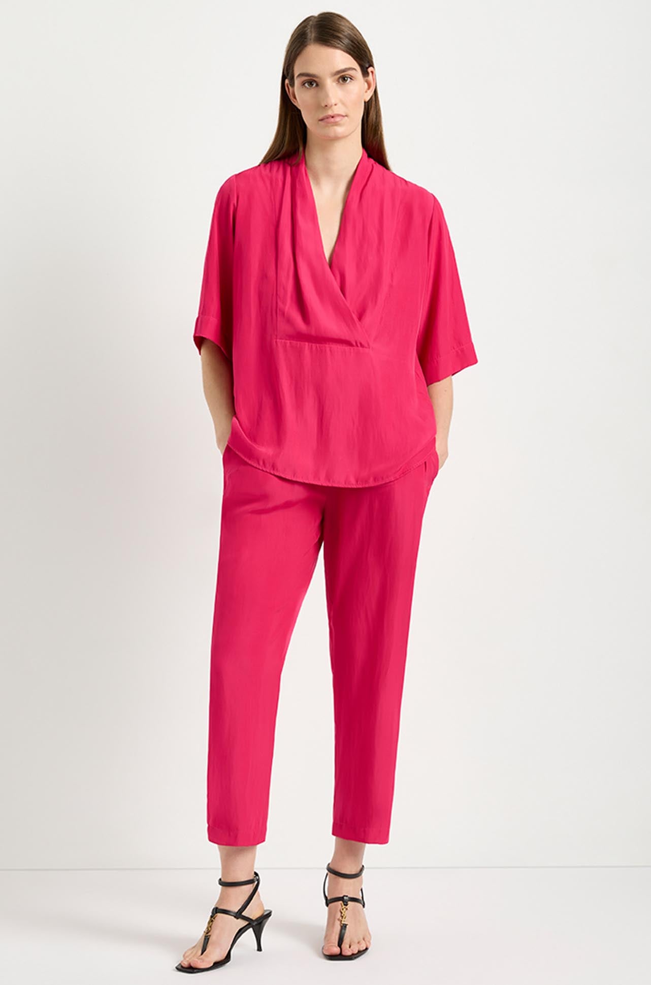Mela Purdie - Soft Capri in Cerise Mache