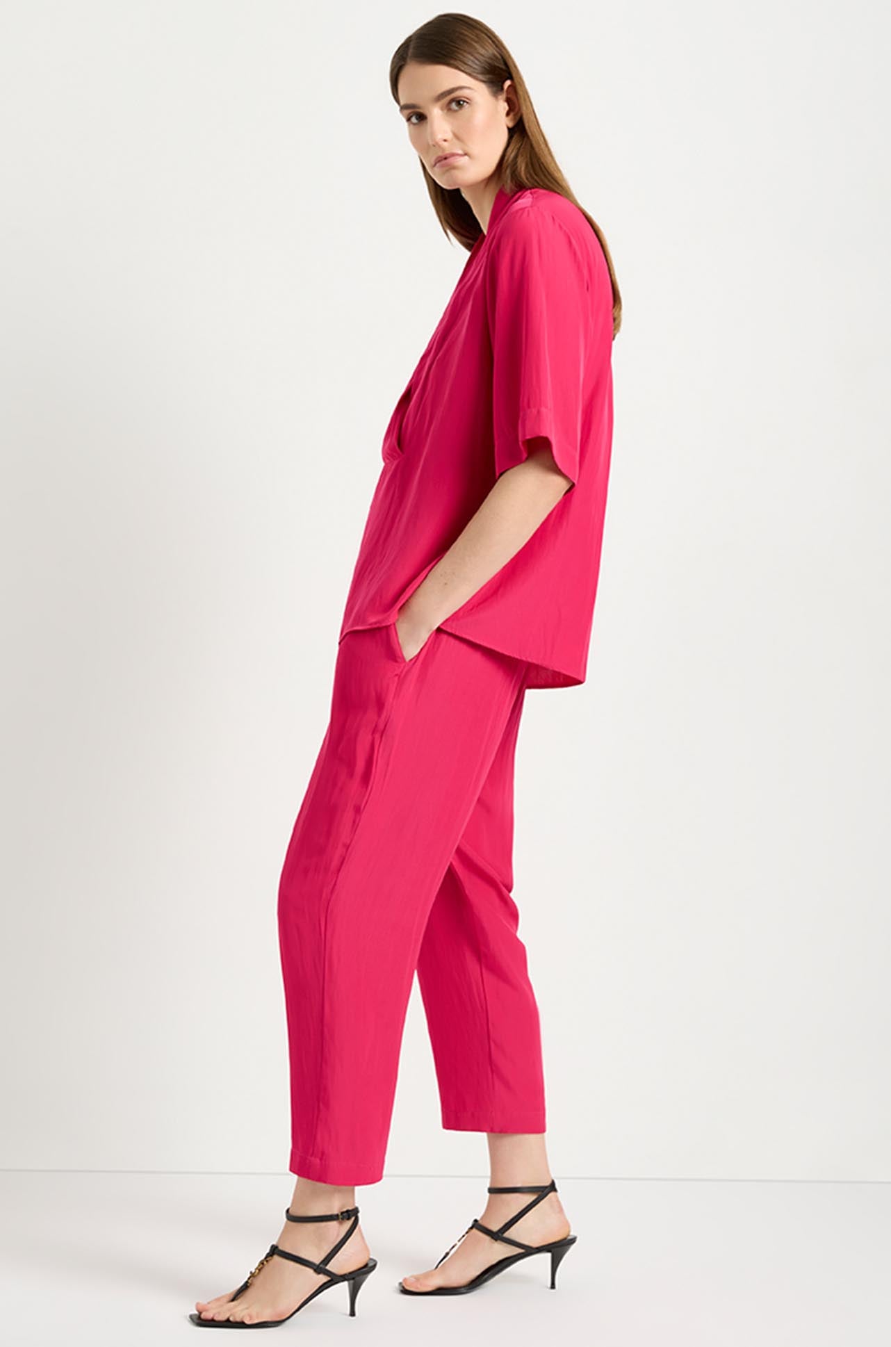 Mela Purdie - Soft Capri in Cerise Mache