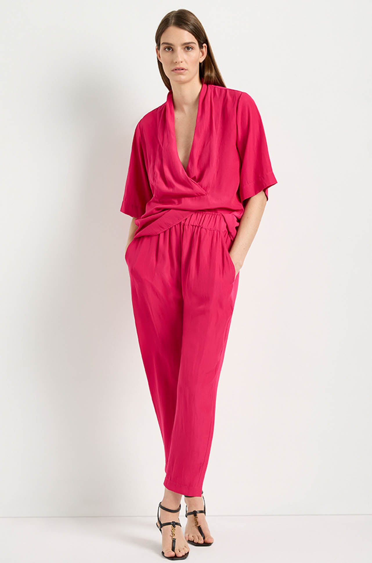Mela Purdie - Soft Capri in Cerise Mache