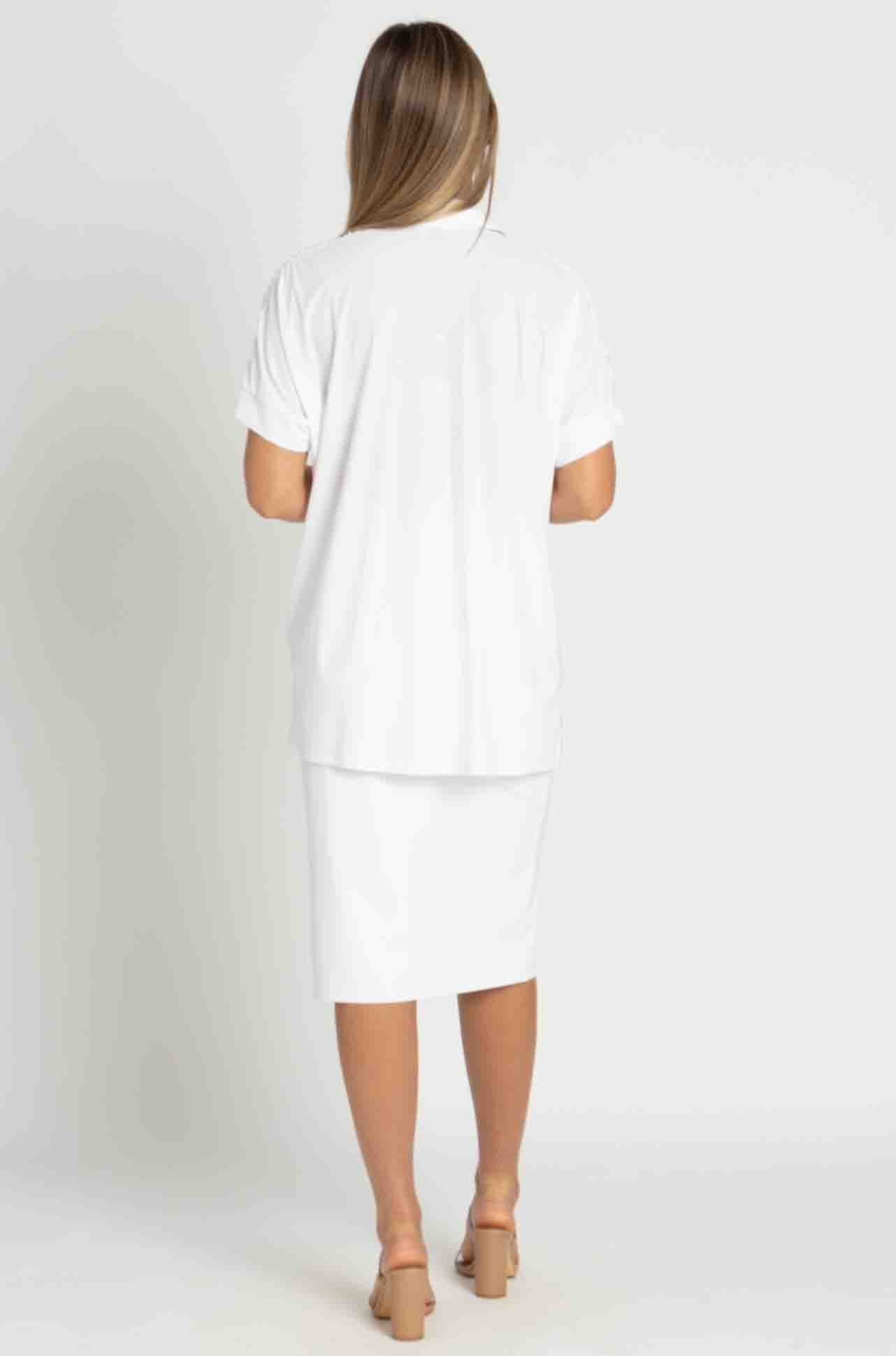 Paula Ryan - Rouched Cap Sleeve Shirt