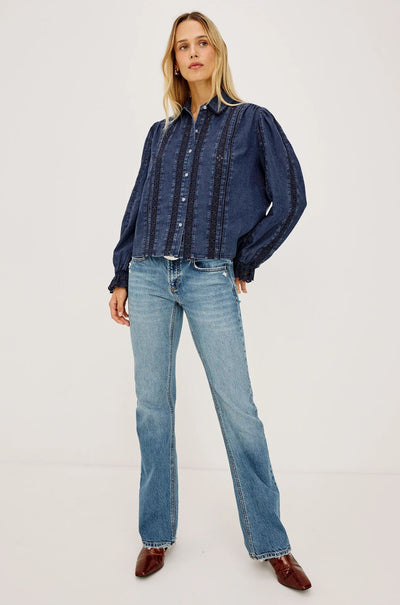 Rails - Rowen LS Top in Classic Blue