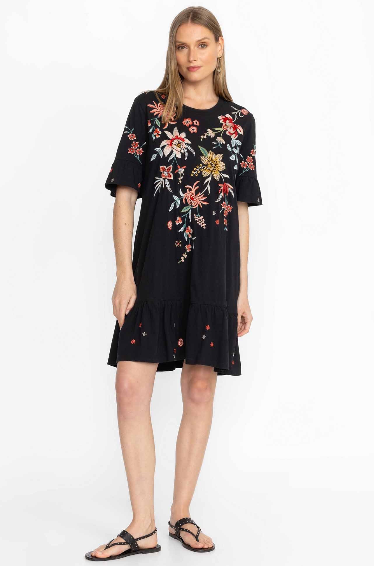 Johnny Was - Andrean Ruffle Sleeve Knit Dress