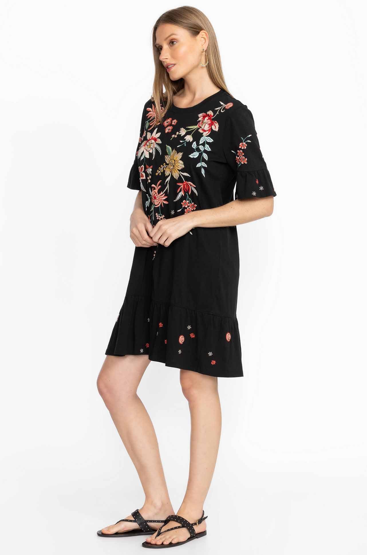 Johnny Was - Andrean Ruffle Sleeve Knit Dress