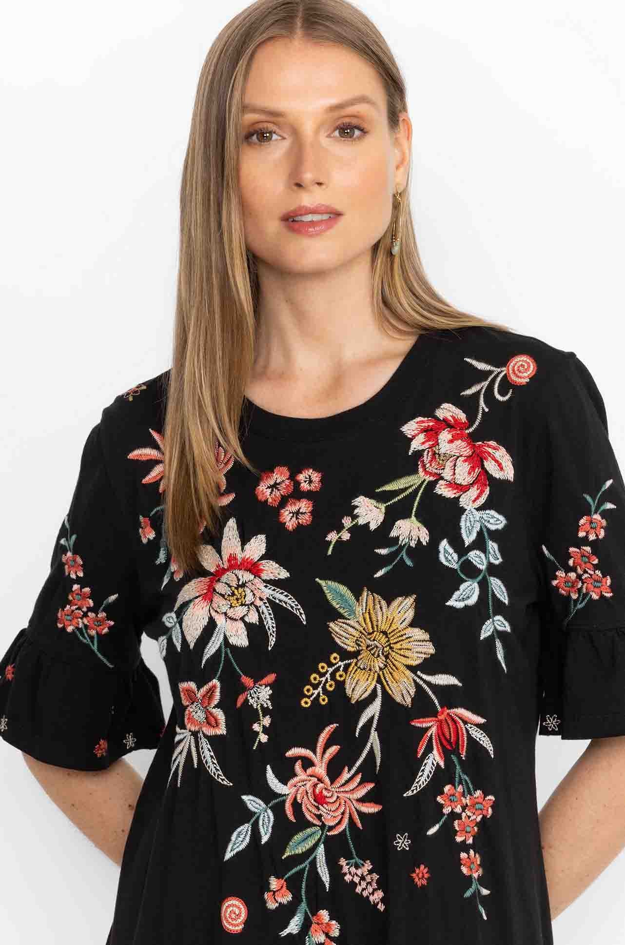 Johnny Was - Andrean Ruffle Sleeve Knit Dress