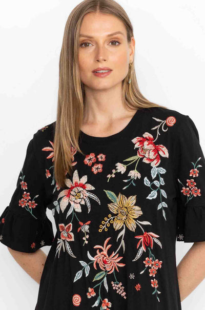 Johnny Was - Andrean Ruffle Sleeve Knit Dress